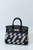 Hermes BIRKIN 35 BLACK COURCHEVEL WITH PAINTED ULYSSES TOILE CANVAS & GOLD HARDWARE