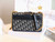 Christian Dior 30 Montaigne Chain Bag Blue Dior Oblique Jacquard