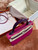 Hermès Kelly Touch 25 Veau Madame / Niloticus Crocodile Rose Pourpre