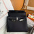 Hermes Black  Kelly 25 cm Togo Palladium Hardware