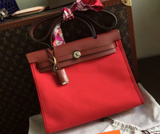Hermes Red Herbag Zip PM