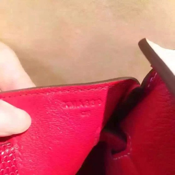 Hermes Limited Edition Rouge Vif Rose Dragee Ghillie Kelly 32cm Lizard Palladium Hardware Hermes Limited Edition Rouge Vif Rose Dragee Ghillie Kelly 32cm Lizard Palladium Hardware
