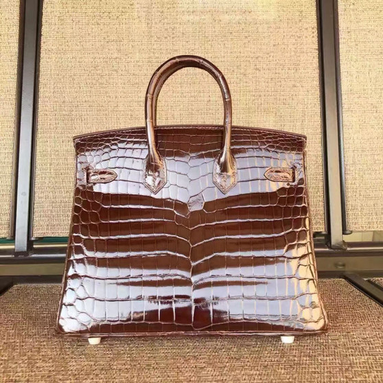  Hermes HAVANNE Birkin 30 in Niloticus Crocodile with Palladium hardware