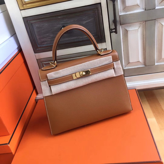 Hermes Gold Kelly 28 cm Togo Gold Hardware