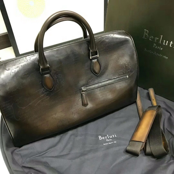 Berluti Jour-Off Leather Travel Bag 