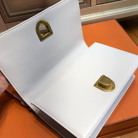 Christian Dior DIORAMA White LAMBSKIN BAG