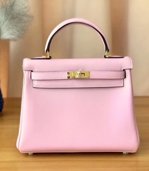 Hermès 3Q Rose Sakura  Kelly 25 Swift Gold Hardware Hermès 3Q Rose Sakura  Kelly 25 Swift Gold Hardware