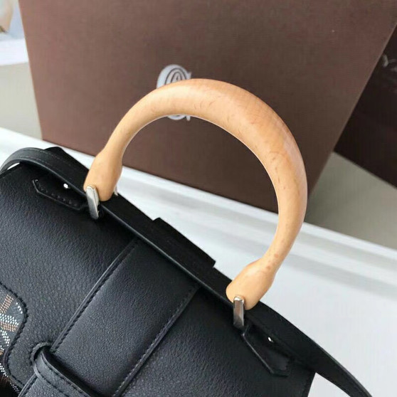 Goyard Saigon Mini  Leather Cross Body Bag Black