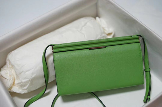  Hermes Clic-H 21 bag 3I Vert Criquet  Evercolor calfskin  with Palladium hardwares 