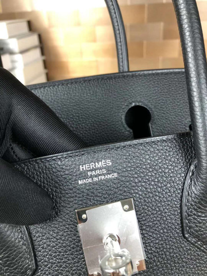 Hermes Graphite Birkin 25cm Epsom Palladium Hardware Hermes Graphite Birkin 25cm Epsom Palladium Hardware