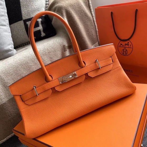 Hermes Orange Togo Shoulder Birkin JPG 42cm