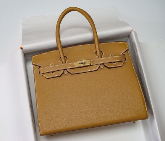 Hermes Birkin 30 Sellier Gold Madame Grain Gold Hardware