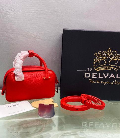 Delvaux Cool Box Nano Red 