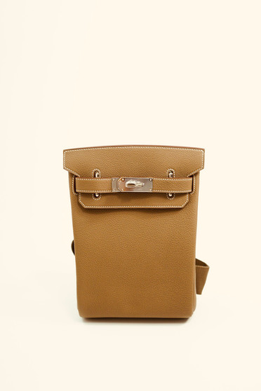 Hermes Kelly HAC A Dos Bag Gold Togo Leather Palladium Hardware 2022 Hermes Kelly HAC A Dos Bag Gold Togo Leather Palladium Hardware 2022