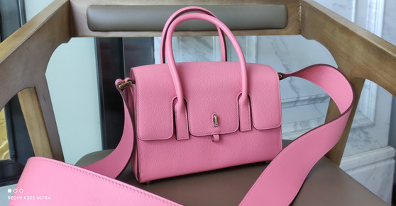 HERMES New Drag 22 Bag Pink Sakura