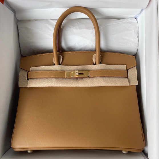  Hermès Biscuit Birkin 30 cm Swift Leather Gold Hardware 
