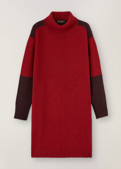 Loro Piana Grassmoor Dress  Baby Cashmere Spiced Apple Mel/dark Raspberry