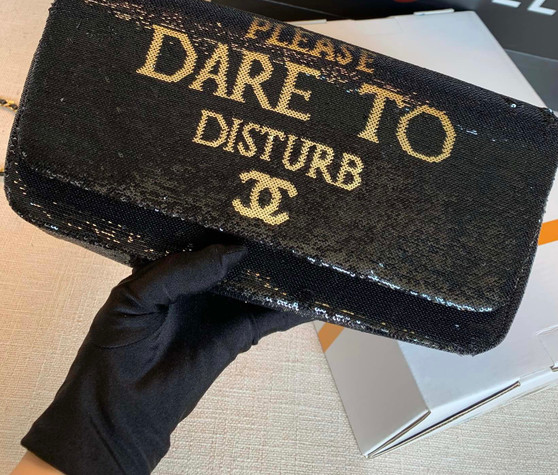 Chanel SUPER Rare CC DARE to Disturb Bag Black