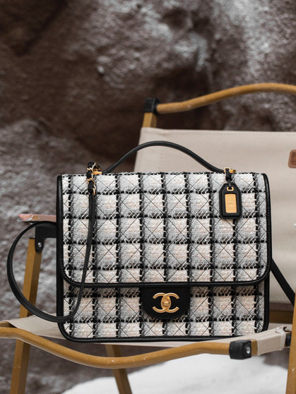 Chanel Large Backpack Tweed