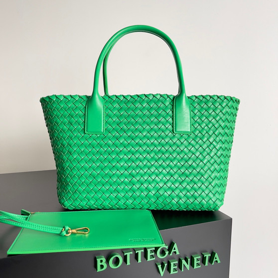Bottega Veneta Small Cabat Green Bottega Veneta Small Cabat Green