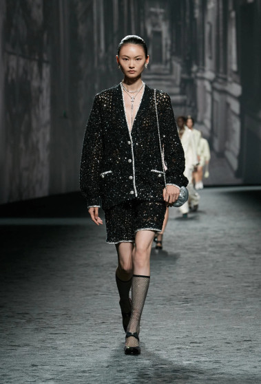 Chanel Glittered Cotton CARDIGAN 