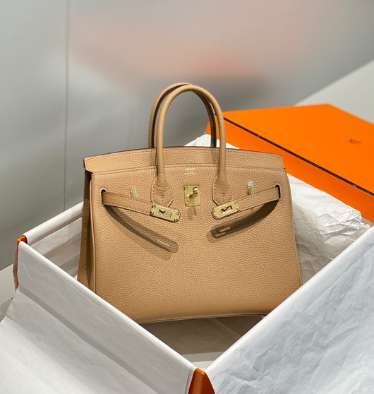 Hermes  chai Birkin 25 cm Togo gold Hardware