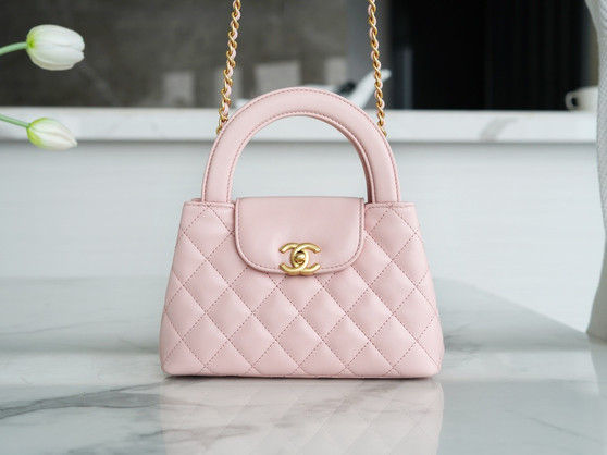 Chanel Kelly Mini Shopping Bag Pink