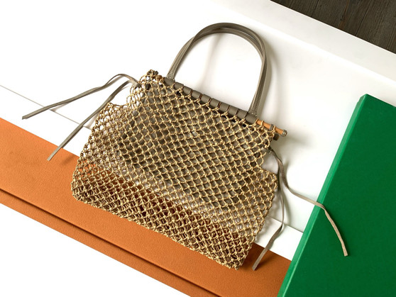 Goyard Aligre Bag Raffia Net with Coated Canvas Grey Goyard Aligre Bag Raffia Net with Coated Canvas Grey