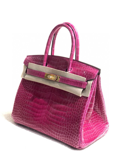 Hermes Rose Scheherazade  Birkin 30 in Porosus  Crocodile with Gold hardware Hermes Rose Scheherazade  Birkin 30 in Porosus  Crocodile with Gold hardware