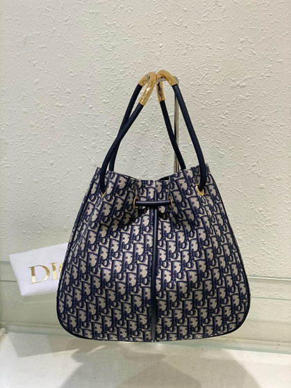 Christian Dior Medium Dior Nolita Bag  Blue Dior Oblique Jacquard Christian Dior Medium Dior Nolita Bag  Blue Dior Oblique Jacquard