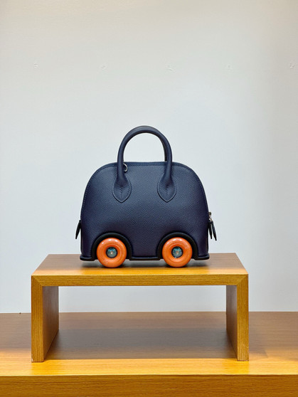 Hermès Bleu Saphir  Epsom Bolide On Wheels Palladium Hardware