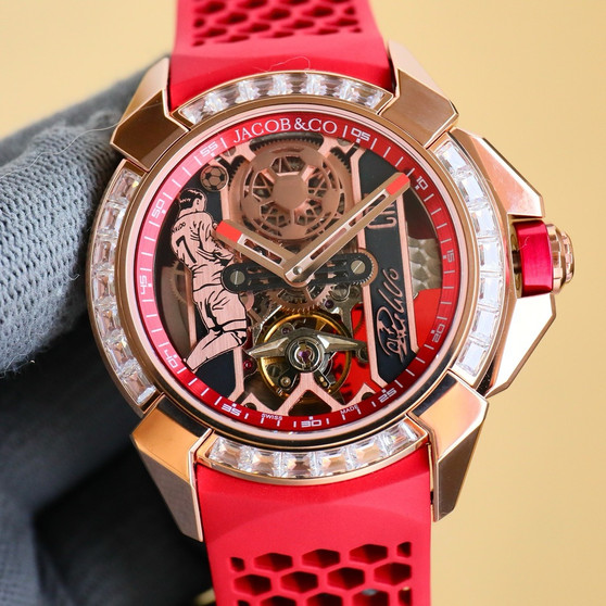 Jacob & Co. V2 CR7 Epic X EX120.10.AD.AA.A Heart of CR7 Stainless Steel Limited Edition (2024) Red