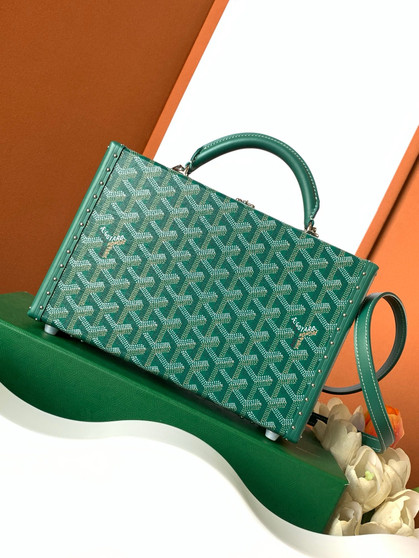 Goyard Grand Hotel Trunk Bag Green  Goyard Grand Hotel Trunk Bag Green