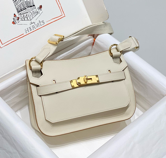  Hermès Jypsiere Mini Craie Swift Gold Hardware