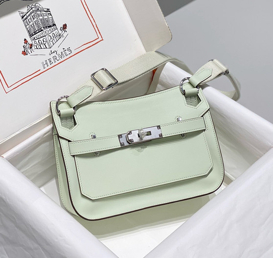 Hermès Jypsiere Mini Vert Frizz Swift Paladium Hardware