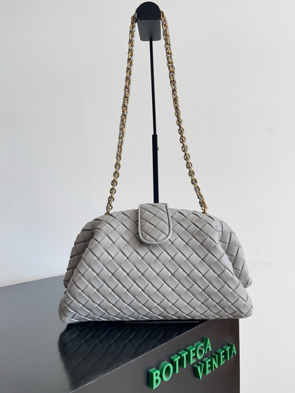 Bottega Veneta Small Lauren 1980 Grey