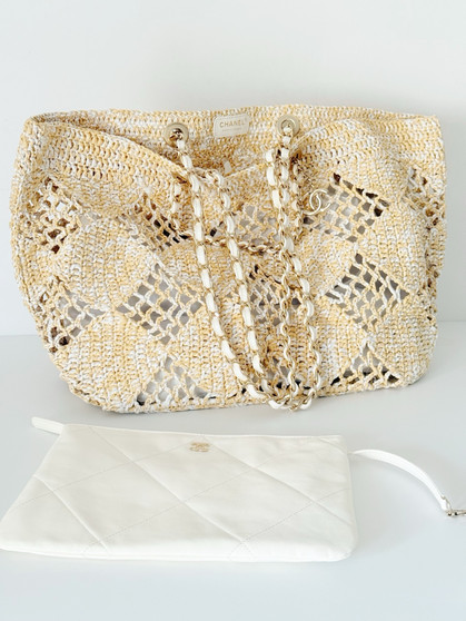 Chanel 2024 Coco Beach Raffia Tote