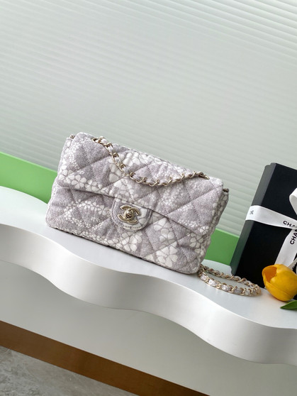 Chanel THE CHANEL COCO BEACH 2025 COLLECTION   FLAP BAG GRAY