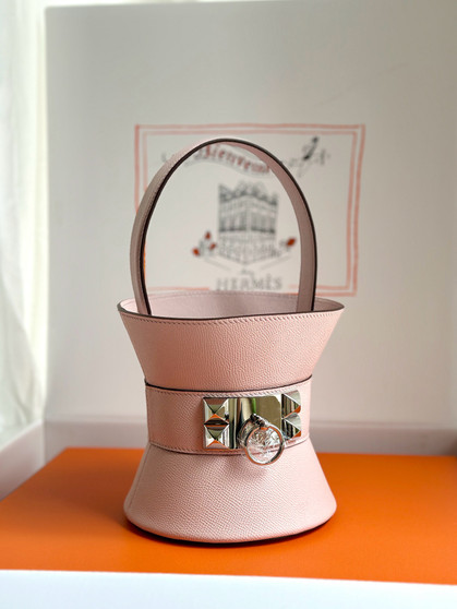 Hermes Mini Medor bag Sakura Pink Hermes Mini Medor bag Sakura Pink