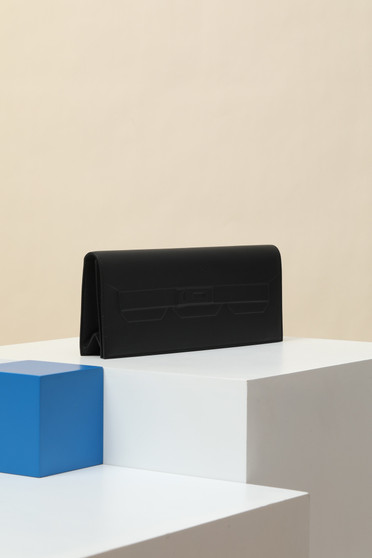 Hermès Shadow Clutch Black Swift Leather