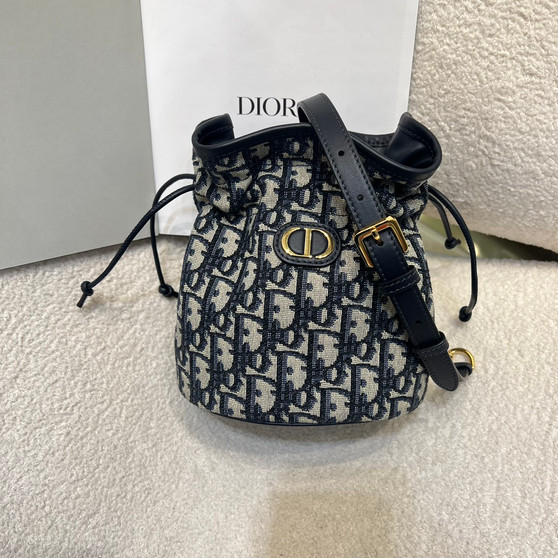 Christian Dior 30 Montaigne Mini Drawstring Bucket Bag