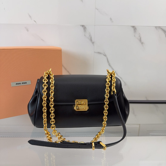 Miu Miu Padded Calfskin Baguette Shoulder Bag 5BD266 24cm - II