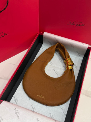 Schiaparelli Large Soufflé Bag Camel