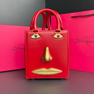 Schiaparelli Face Bag Rose Gold Crackle