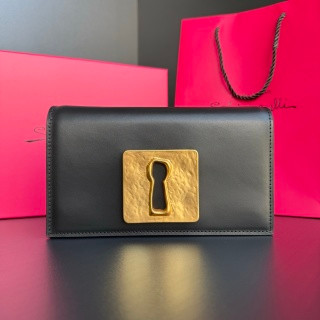 Schiaparelli Serrure Clutch Black Gold