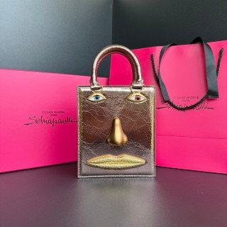 Schiaparelli Serrure Clutch Ivory
