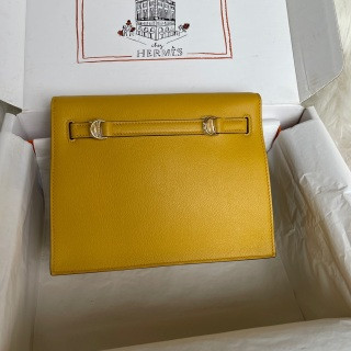 Hermes Kelly Dance Evercolor Leather Gold  Hardware