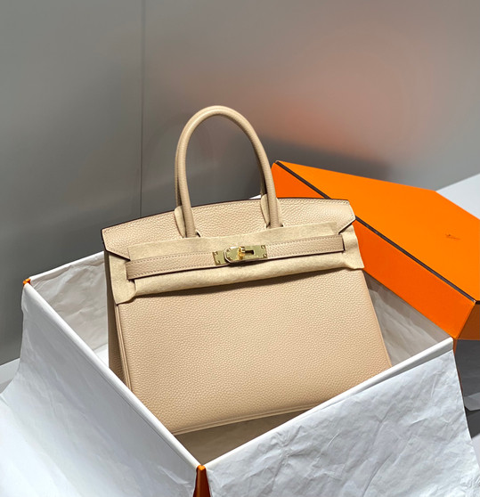 Hermès Birkin Gris Tourterelle Dove Grey Togo Leather Palladium Hardware Bag
