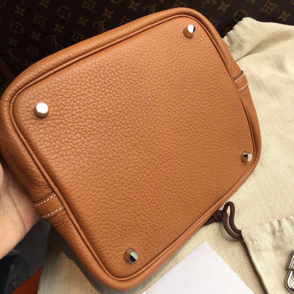 Hermes Noisette Picotin Lock GM Togo Leather Bag