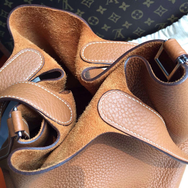 Hermes Noisette Picotin Lock GM Togo Leather Bag